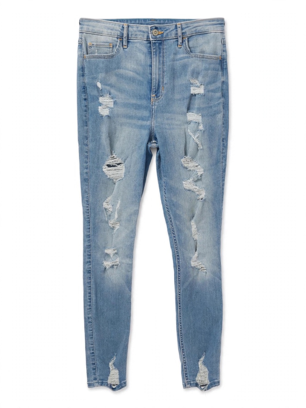 Hollister Women's Laguna Skinny Jeans, Low Rise, Distressed, Size 11